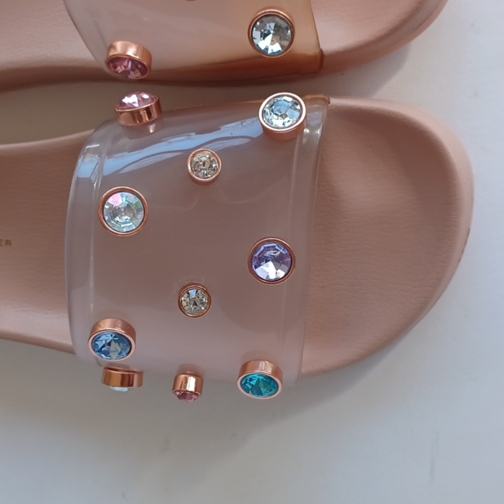 Sophia Webster Dina Gem Embellished Slip On Slide Sandals SZ 8 NWOT - Picture 3 of 16